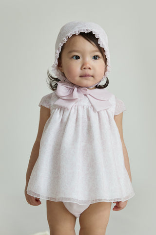Floral Bonnet in Pink
