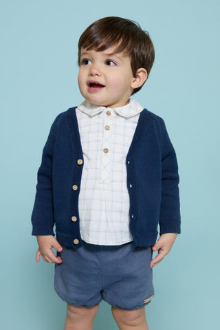Linen Bloomers in Navy