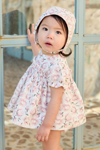 Peony Dress with Bloomers in Pink