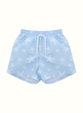 Star Swim Short in Blue