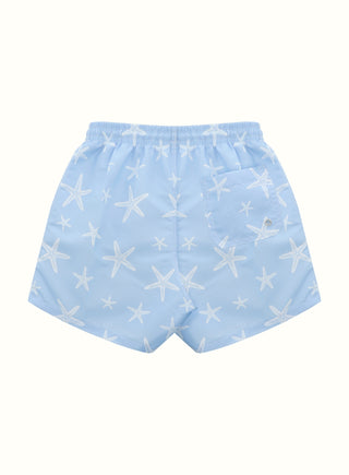 Star Swim Short in Blue
