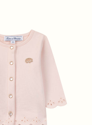 Embroidered Cotton Set in Pink