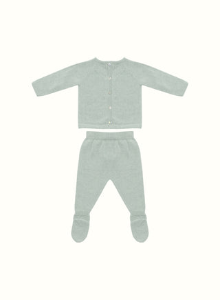 Classic Knitted Set in Sage Green