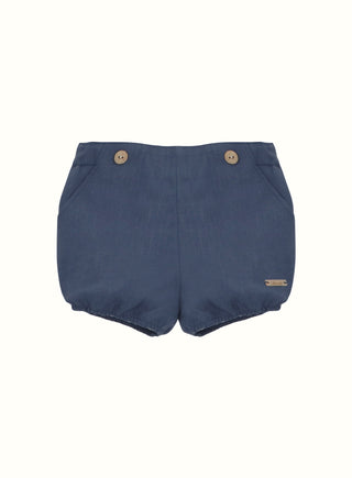 Linen Bloomers in Navy