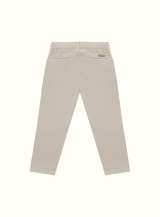 Cotton Chino Trousers in Beige