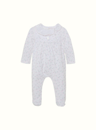 Floral Print Babygrow in White
