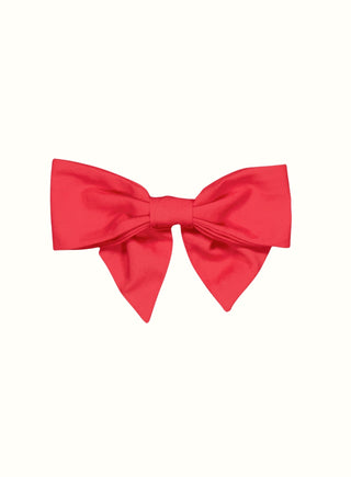 Classic Hair Bow in Red