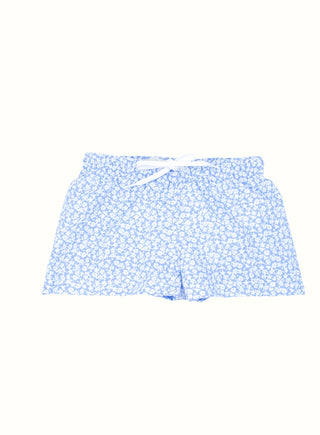 Floral Print Swim Shorts in Blue