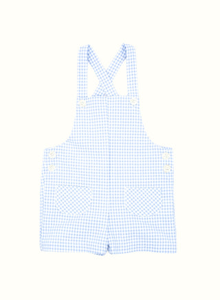 Gingham Dungarees in Blue