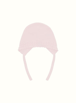 Knitted Bonnet in Pink