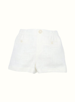 Linen Shorts in White