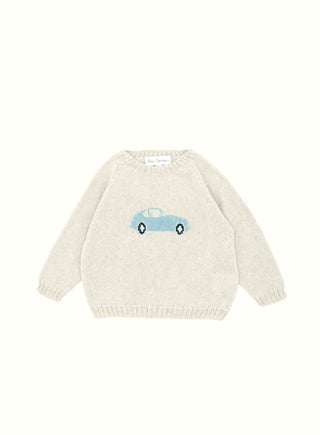 Car Jumper in Beige