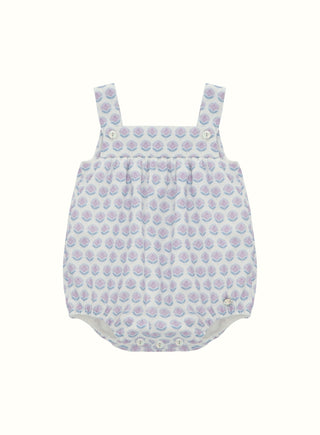 Lavender floral romper