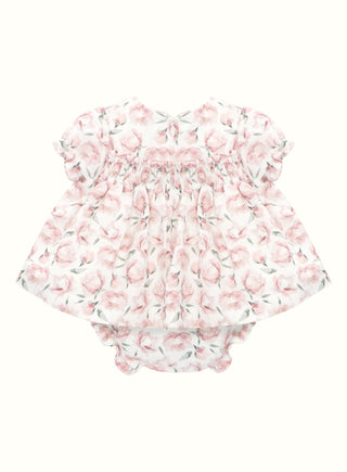 Peony Dress with Bloomers in Pink