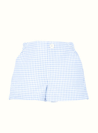 Gingham Shorts in Blue