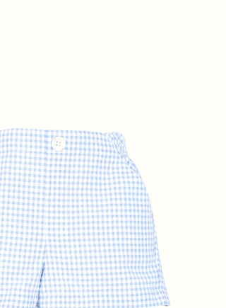 Gingham Shorts in Blue