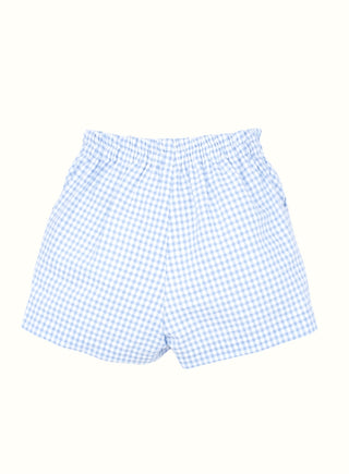 Gingham Shorts in Blue