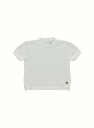 Classic Knit Top in Ivory