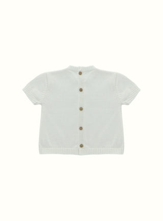 Classic Knit Top in Ivory