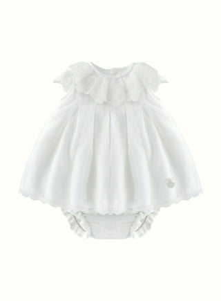 Lace Collar Dress in Ivory