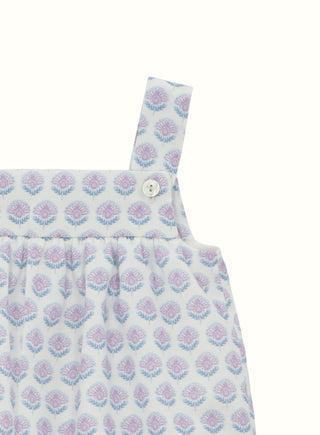 Lavender floral romper