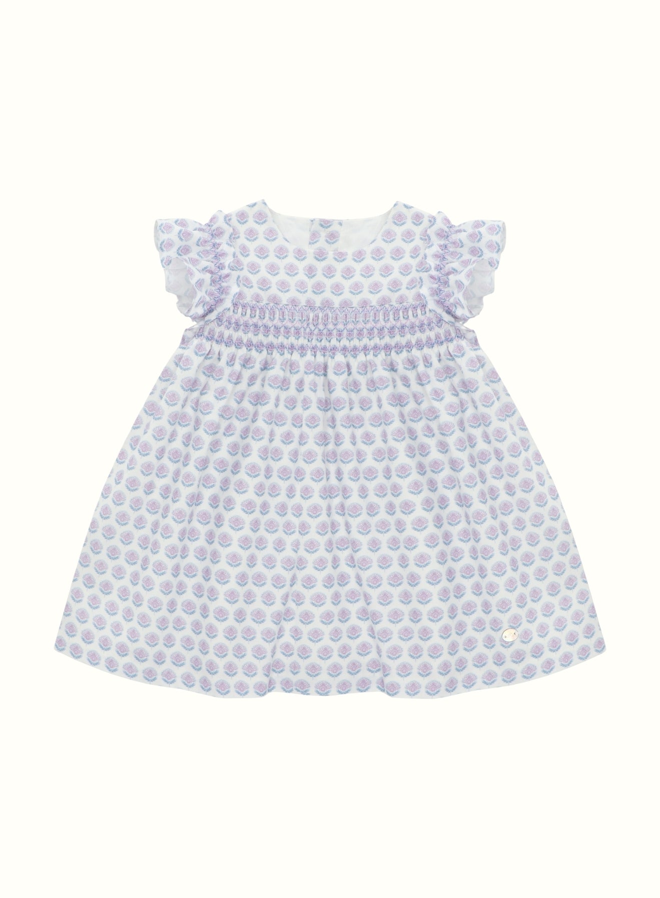 Lavender flower Dress (12mths-6yrs) – Mimi's London