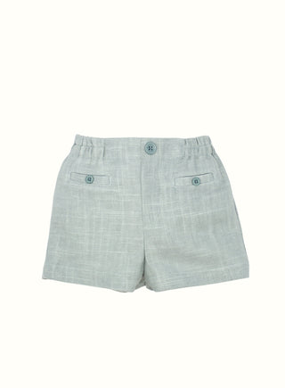 Linen Shorts in Green