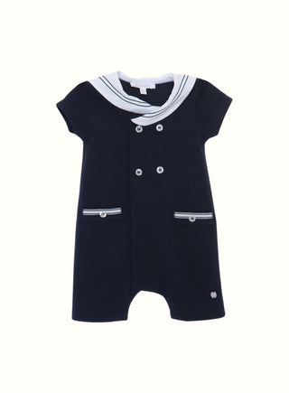 Mariner Romper in Navy