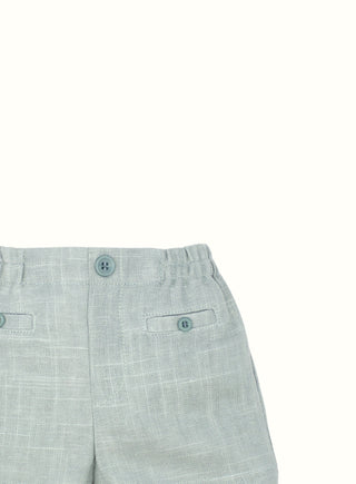 Linen Shorts in Green