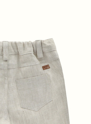 Linen Shorts in Beige