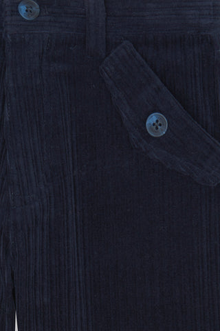 Boys Navy Needlecord Trousers