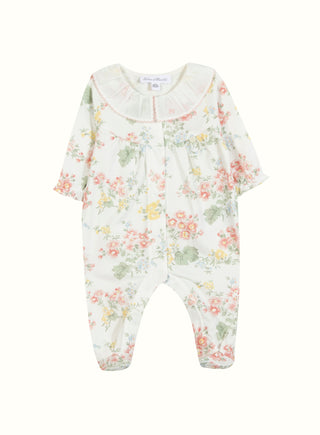 Floral Print Babygrow in White