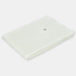 Ivory Knitted Set with Bonnet and Blanket
