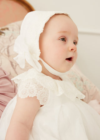 Lace Collar Dress in Ivory
