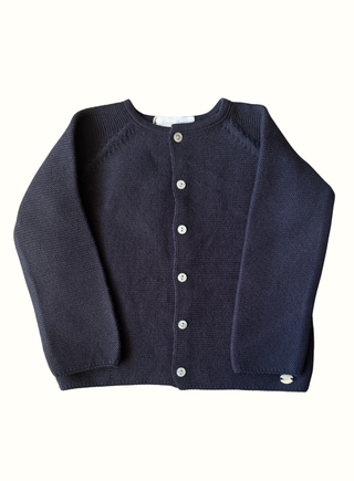 Long Cardigan Knit York in Navy
