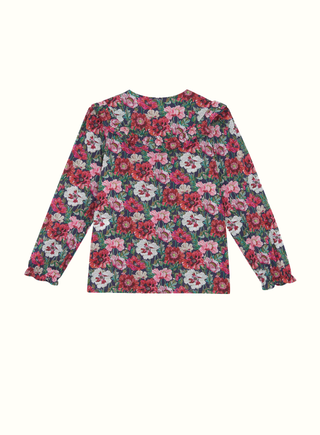 Girls Floral Liberty Fabric Cotton Blouse
