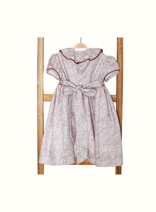 Kate Handsmocked Dress in Burgundy (2Y 6Y)
