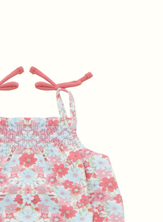 Floral Baby Swimsuit in Coral
