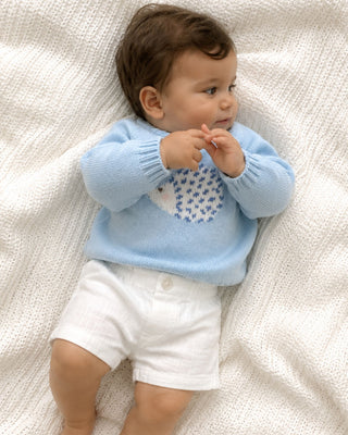 Hedgehog Jumper with Linen Shorts   Set (3M 18M)
