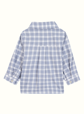 Baby Boy Light Blue Checked Cotton Shirt (6M 4Y)
