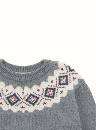 Fairisle Jumper in Grey
