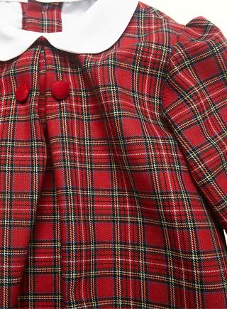 Christmas Tartan Romper in Red (2Y 6Y)
