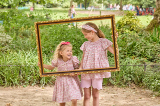 Girl Floral Blouse with Pink Shorts   Set (3M 5Y)
