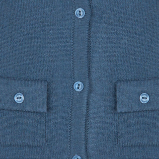 Indigo Blue Knit Cardigan
