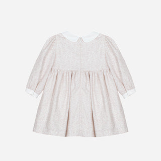 Leaves Print Dress in Pink
