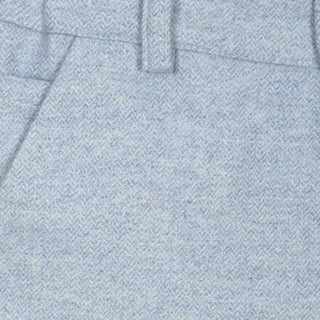 Blue flannel trousers
