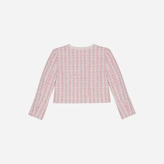 Pink & Ivory Tweed Jacket
