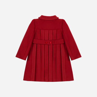 Girl Red Smart Coat with Bow
