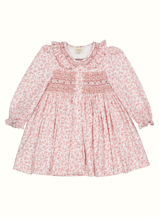 Adeline Girl Long Sleeve Dress in Pink
