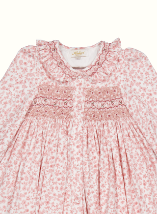 Adeline Girl Long Sleeve Dress in Pink
